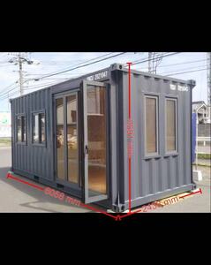 20FT new structure, container .. shop + Second house, Hokkaido the whole area, Hakodate, stone ., Sapporo, name . city, Muroran city the whole area 1 week rom and rear (before and after) delivery, photograph the truth thing same.