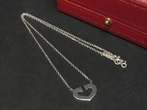 # ultimate beautiful goods # Cartier Cartier C Heart 750 18KWG gross weight approximately 7.5g necklace pendant accessory silver group AK5088