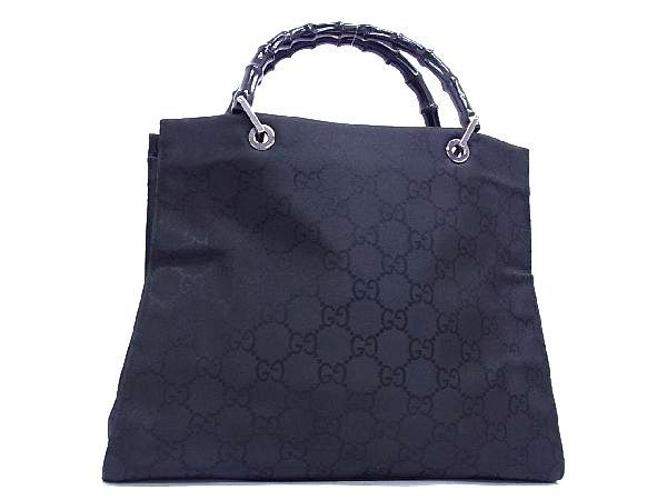 数量限定価格 グッチ GUCCI バンブーハンドル GG 総柄 キャンバス