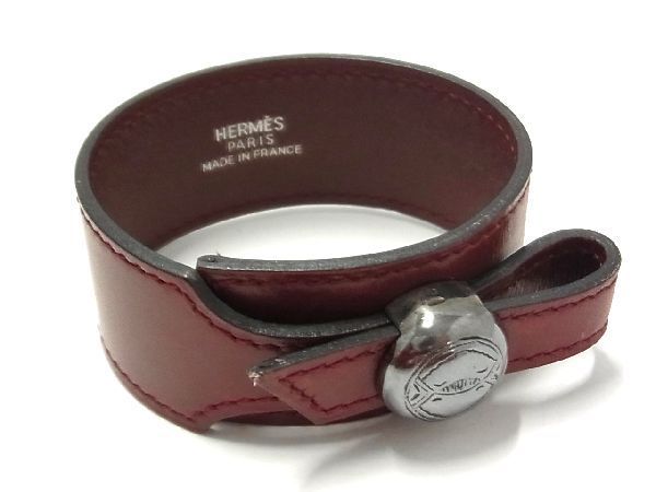 希少】HERMES レザーブレスレット 518-1 | clubemontesinai.com.br