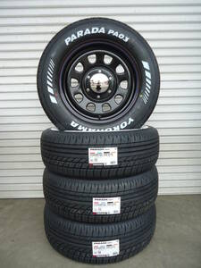 新品デイトナ＜DAYTONA＞☆ヨコハマパラダPA03☆215/65R16☆ホワイトレター☆トヨタハイエース