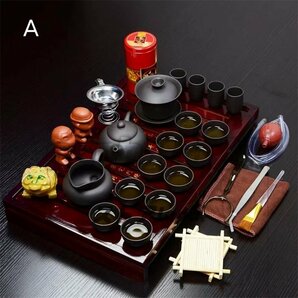 超人気 激レア！紫砂茶器 茶具セット 中国茶★茶器セット 茶道茶器 プレゼント 工夫茶器 贈り物 Y029の画像2