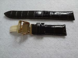 Seiko 純正 レザーバンド 20mm メカニカル SARB066 6R15-01T0 用 腕時計ベルト 茶色 茶 ブラウン バックル付