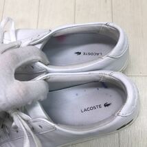 保管品 中古 ラコステ LACOSTE スニーカー シューズ 靴 UK3 EUR35.5 USA5 白 ホワイト_画像4