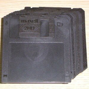 maxell 3.5インチ MF-2HD フロッピーディスク 12枚 中古 使用可能品