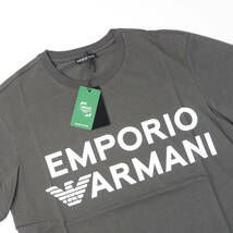 新品正規品 Emporio Armani エンポリオ アルマーニ SWIM 211831 3R479 クルーネック ブランド ロゴ Tシャツ ブラウン S_画像3