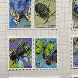昆虫シリーズ 全5集 切手の画像2