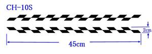 CH-10S * checker stripe transcription type graphics te car * 2 sheets set 