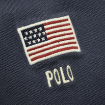 90s usa vintage POLO SPORT ラルフローレン ポロスポーツ ポロシャツ アメリカ フラッグ size.XL_画像3