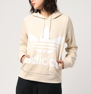 ☆新品 アディダスオリジナルス パーカー adidas トレフォイルフーディー ＸＬ ユニセックス ベージュ