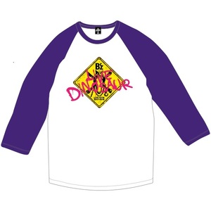 [Неиспользованный] B'Z ◆ Dinosaur ◆ Футболка Raglan White/Purple M Size [2017-2018 Турные товары! Ограниченная продажа живых площадок! Подлинный! редкий! ]