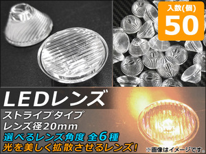 AP LEDレンズ レンズ径20mm ストライプタイプ 選べる6タイプ AP-TH284 入数：1セット(50個)