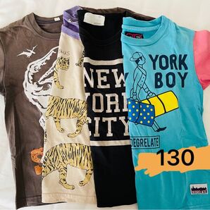 半袖Tシャツ130cm まとめ売りロゴTカジュアル トップス