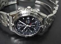 2023年4月OH・仕上済 美品 BREITLING ブライトリング クロノマット ブラックバード クロノグラフ A13350 自動巻 メンズサイズ 本物_画像4