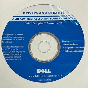 2YXS198★現状・未使用品★Dell DRIVERS AND UTILITIES ドライバ ユーティリティ OptiPlex Resource