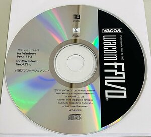 2YXS194★現状品★WACOM FAVO タブレットドライバ　Windowns Ver.4.71-J/Macintosh Ver.4.71-J