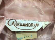 USA輸入★Alexandria ピンク フリル 長袖シャツ 6サイズ★ブラウス ポリエステル100% ビンテージ古着_画像3
