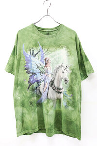 Used 00s USA THE MOUNTAIN Fairy Art Graphic Tie dye T-Shirt Size XL 古着