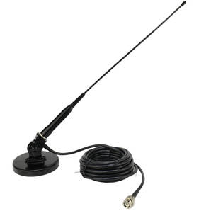 144/430MHz帯 39㎝ ソフトアンテナアンテナ+2軸可動式マグネットアンテナ基台+RG58(3D-2V相当)同軸ケーブル5m MJL-BNC-P Yahooフリマ対応