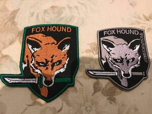 METAL GEAR SOLID Metal Gear Solid FOX HOUND fox is undo. game GAME Survival airsoft shoulder sleeve insignia embroidery badge patch 