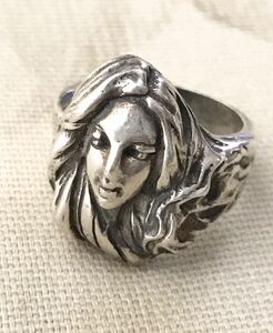 ② woman woman god beautiful woman Greece myth face face person motif silver made silver silver 925 silver made ring ring 