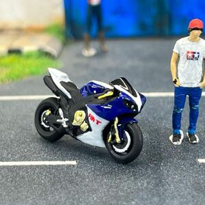 【ZZ-289】1/64 スケール ヤマハ YZF-R1 フィアット FIAT フィギュア バイク ミニチュア ジオラマ ミニカー MINI GT LBWK トミカ マテル