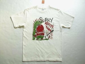 Lot.33005　クルーネックＴシャツ/SORRY ABOUT THAT（ダブルワークス）＠Sサイズ　コットン100　ウエアハウス　希少　デッドストック　新品