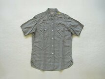 S/S WESTERN SHIRTS（ダブルワークス）ウエアハウス　ライトグレー　半袖　ウエスタン　コットン100%　希少　絶版品　デッドストック　新品_画像5