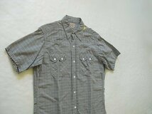 S/S WESTERN SHIRTS（ダブルワークス）ウエアハウス　ライトグレー　半袖　ウエスタン　コットン100%　希少　絶版品　デッドストック　新品_画像7