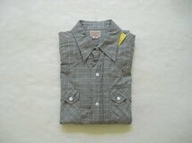 S/S WESTERN SHIRTS（ダブルワークス）ウエアハウス　ライトグレー　半袖　ウエスタン　コットン100%　希少　絶版品　デッドストック　新品_画像9