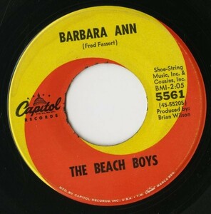 【ロック 7インチ】The Beach Boys - Barbara Ann / Girl Don't Tell Me [5561]