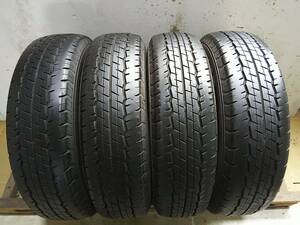 T167 195/80R15LT ダンロップ SP175N 夏タイヤ 溝有り良品 中古売切り4本SET 法人向け送料安