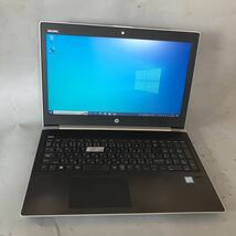 JXNT2834 /HP ProBook 450 G5/Core i5-7200U 2.50GHz/メモリ8GB/HDD 500GB/カメラ/無線/Windows Pro 10/キーボード外れ/画面シミがある_画像1