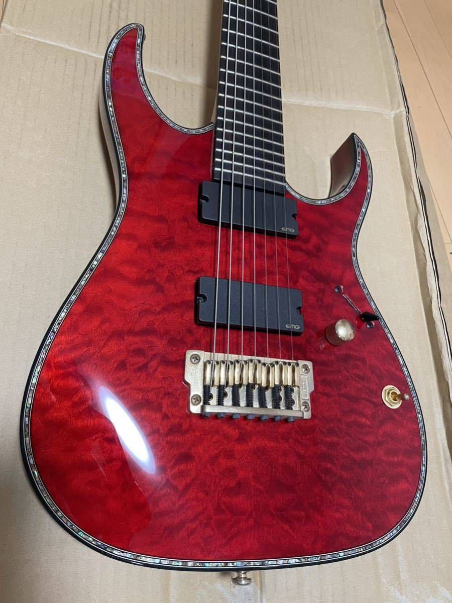 ibanez RGIX27FEQM IRON LABEL 7弦 emg アイバニーズ 赤 red エレキ