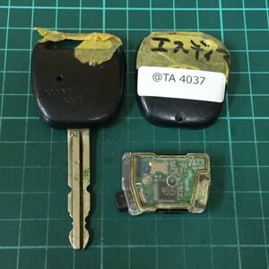 @TA4037 点灯無しトヨタ 基盤30050 黒 純正 キーレス リモコン クラウンエステート ハイエース アルテッツァジータ エスティマ等 1ボタン