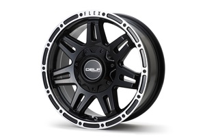 ハイエース FLEX DELF-04 16x6.5 +38 グロスブラック トーヨー オープンカントリーR/T 215/65R16 200系 16インチ フレックス