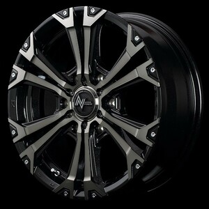 ハイエース NITRO POWER JAVELIN ブラックメタリックポリッシュ 16x6.5 +38 6H-139.7 GOODYEAR NASCAR 215/65R16 4本セット 200系