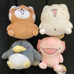 からめる　マタタビムービーラボ　お手玉ぬいぐるみ　ねこ　ぐるん　ウーパールーパー　ペンギン　全4種コンプリートセット　新品　未使用