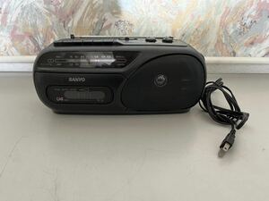 G051114 三洋 SANYO ラジカセ ラジオカセットレコーダー U4-A55