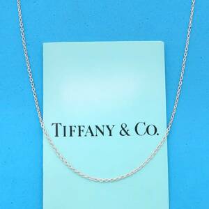 【送料無料】 美品 Tiffany&Co. ティファニー ロング チェーン シルバー ネックレス 73cm SV925 GH46