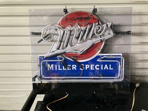 MILLER SPECIAL ミラービール アメリカンダイナー ネオン管 ネオン看板 ネオンサイン 屋内専用 店舗什器 電装品電飾 看板照明 USA