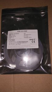 COB LEDテープライト 2.7㎜幅 長さ1m、12V、480LED/m、 Red色