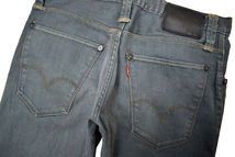 K-4068★Levi's リーバイス 00511-1294 PCL16B★レア貴重色 灰青 ストレッチ素材 デニム スリムストレート ジーンズ W-32_画像5