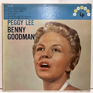 ●即決VOCAL LP Peggy Lee / Sings With Benny Goodman hl7005 jv4426 米盤、黒銀Mono ペギー・リー