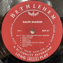 ●即決LP Ralph Sharon / Ralph Sharon bcp41 j36947 米オリジナル、リーフ Dg Mono Pat刻印無し ラルフ・シャロン_画像3