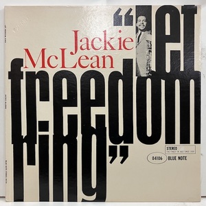 ●即決LP Jackie McLean / Let Freedom Ring Bst84106 米盤、Liberty/Ua 「9M Vangelder Stereo」刻印 ジャッキー・マクリーン