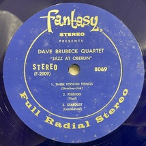 ●即決LP Dave Brubeck Quartet / Jazz At Oberlin 8069 j37025 米盤、青盤Dg Stereo デイヴ・ブルーベック _画像3