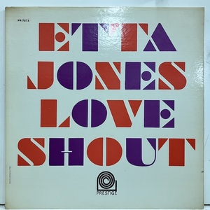 ●即決VOCAL LP Etta Jones / Love Shout Prlp7272 jv4569 米オリジナル、黄黒Nj Vangelder刻印 エタ・ジョーンズ 