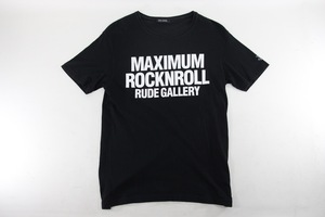RUDE GALLERY Tシャツ ３ M ブラック 黒 プリントロゴ MAXIMUM ROCKNROLL tee 半袖 ルードギャラリー