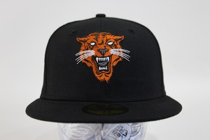 UNDERLAB SYSTEMS x NEW ERA 59FIFTY ベースボールキャップ 7 1/4 ブラック 黒 タイガー 虎 southbank skate アンダーラボ